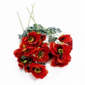 Flori Artificiale maci 70Cm Cu 5 Flori/Fir