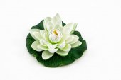 Flori Artificiale Nuferi 17cm Alb 5/set