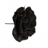 Flori Artificiale Trandafir 60cm Latex Negru