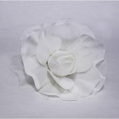 Flori Artificiale Trandafir Latex 40cm Alb