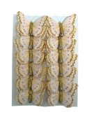 Fluturi Decorativi Din Pene Somon 12/Set