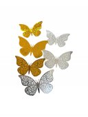 Fluturi Din Hartie Aurii 12/Set