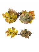 Frunze Toamna Duble De Stejar 10/set Galben-Verde