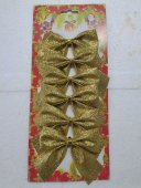 Fundite aurii cu sclipici 9x9 cm, 6 buc