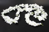 Ghirlanda Hortensie Artificiala Alb diam 10cm