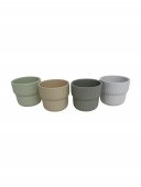 Ghivece Din Ceramica Cilindu Cu Baza Mai Ingusta 8/Set