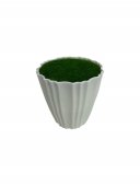 Ghivece Din Plastic Cu Design Canelat Plin