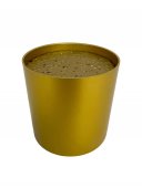 Ghivece Din Plastic Pline Pentru Aranjamente Auriu 8 cm