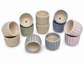 Ghiveci Flori Ceramica cu Finisaj Stropit 12/set H 7cm