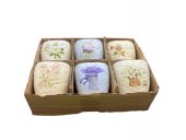 Ghiveci Flori Ceramica Patrat 6/set