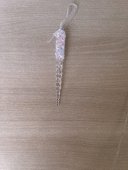 Glob Brad Craciun Decoratiune Forma Turture Spirala Stilizat Fatetat cu Paiete Colorate 15cm