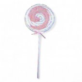 Glob Brad Craciun Decoratiune Lollipop Decorate cu Bomboane Macarons