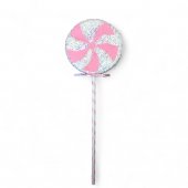 Glob Brad Craciun Decoratiune Lollipop Decorate cu Bomboane Macarons