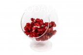 Glob Din Sticla Cu Picior 12 cm