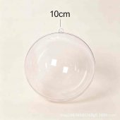Glob transparent din plastic care se deschide 10 cm 10/set