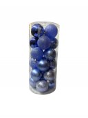 Globulete Brad Mixt Albastru Deschis 24 /Set