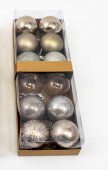 Globulete Brad Mixt Nuante Auriu Sampanie 12 /Set 6cm