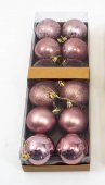 Globulete Brad Mixt Nuante Roz 12 /Set 6cm