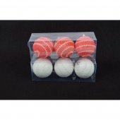 Globuri Brad Craciun Cu Perle 3/set
