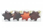 Globuri de Craciun Stele Plate Coffee 8/Set
