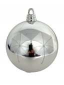 Globuri Pentru Pomul De Craciun 30 Cm Argintiu Lucios