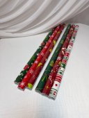 Hartie de Ambalat Cadouri Craciun, Rola 70 cm x 2 m, Diverse Modele Festive Grena Cu Om de zapada