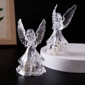 Ingeras transparent cu luminita 12/set