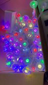 Instalatie LED cascada cu diamante, 220 LED, 5 m, multicolor