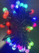 Instalatie LED cu globuri transparente, 40 LED, 6 m, multicolor