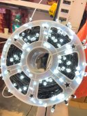 Instalatie LED la rola, efect cristal, 500 LED, 100 m, alb rece