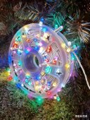 Instalatie LED la rola, efect cristal, 500 LED, 50 m, multicolor