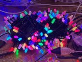 Instalatie LED tricolora, 240 LED, 30 m, multicolor