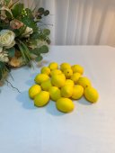 Lamai decorative din plastic galben - dimensiune 7 x 5,5 cm 20/set