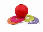 Lampion Hartie Cu Suport Metal 25cm