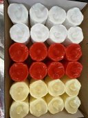 Lumanare mica cu margine valurita 24/set
