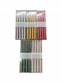 Lumanari Conice Lucioase 4/Set
