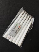 Lumanari Din Plastic 6/set 2cm/21cm Cu Telecomanda Alb
