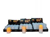 Lumanari Din Plastic Scursa Cu Led 12/set-Alb 7cm