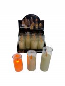 Lumanari Plastic Cu Led Cu Flacara 12/Set 5.3x15 cm