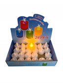 Lumanari Plastic Decorative Mici Cu Led 24/set