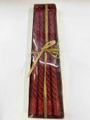 Lumanari rasucite cu sclipici 25cm, 4 buc