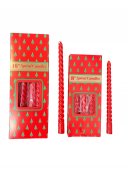 Lumanari Spirala Rosu 12/set 20cm