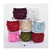 Margele Perle Plastic Inegale Pe Rola 0.8cm/22m