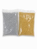 Perle Plastic Gaurite Intregi 0.8cm/500g Au, Ag