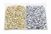 Jumatati Perle Plastic 0.6cm/500g Au, Ag
