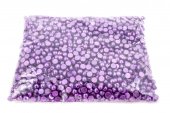 Margele Plastic Jumatati Perle Mov Cu Gaura 8mm