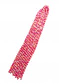 Margele Silicon Sirag 40 Cm Colorat Mixt Preponderent Roz Cu Galben 10/Set