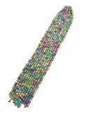 Margele Silicon Sirag 40 Cm Colorat Mixt Preponderent Turcoaz Cu Roz 10/Set