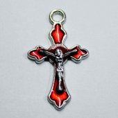 Marturie Botez Cruciulite Metal Email Isus 100/set