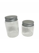 Marturie Botez Sau Nunta Sticla Dop Metal Pentru Miere 12/Set 60 ml
